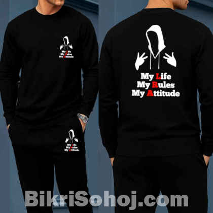 Long Sleeve Drop Shoulder Tshirt and Trouser Set